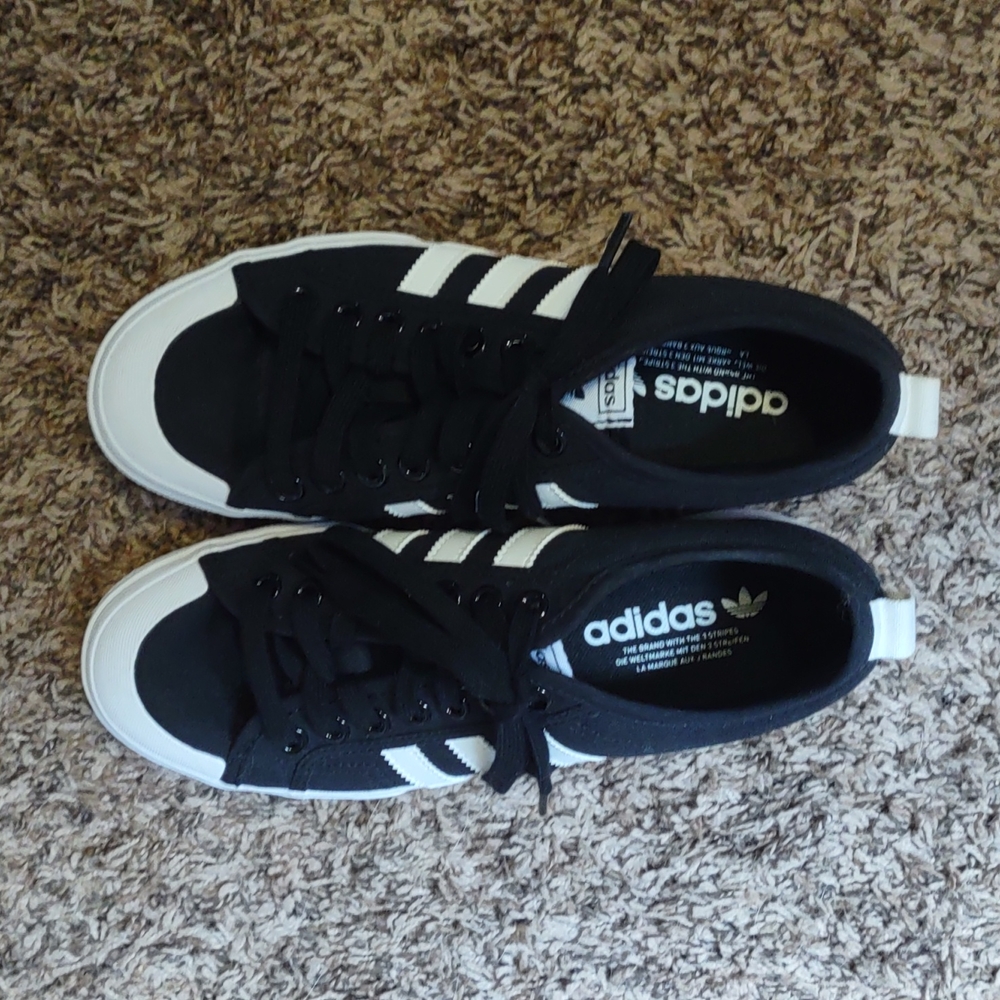 Adidas shoes.